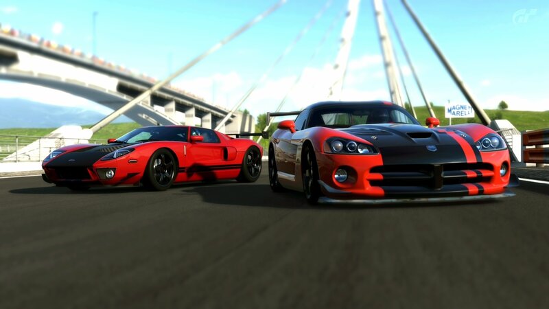 racing cars on a track