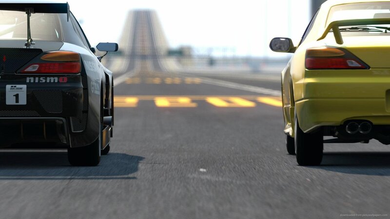 racing cars on a track