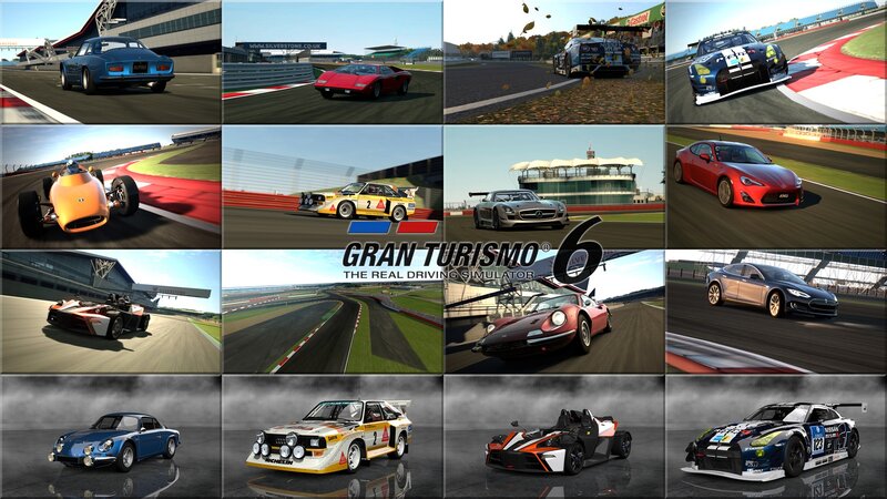 Racing Cars on a Track — Black