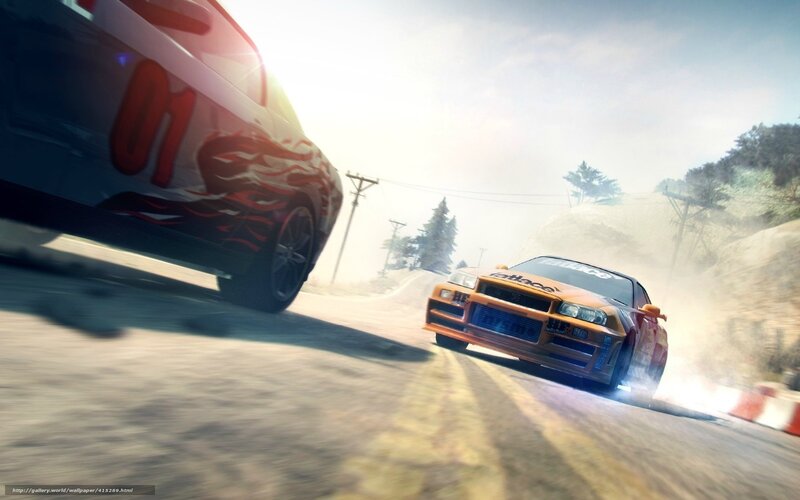 racing cars on a winding road
