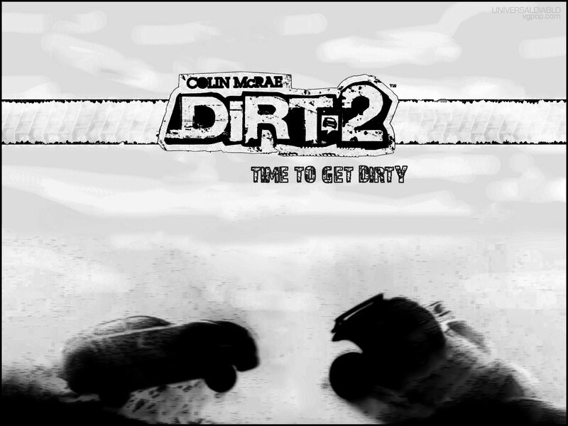Racing Cars on Dirt — Black