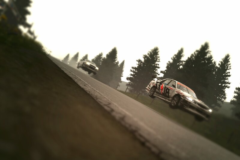 Racing Cars on Road