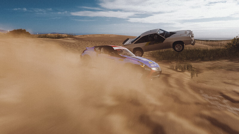 Racing Cars on Sand