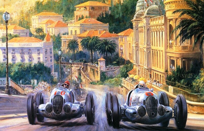 Racing Cars on Street