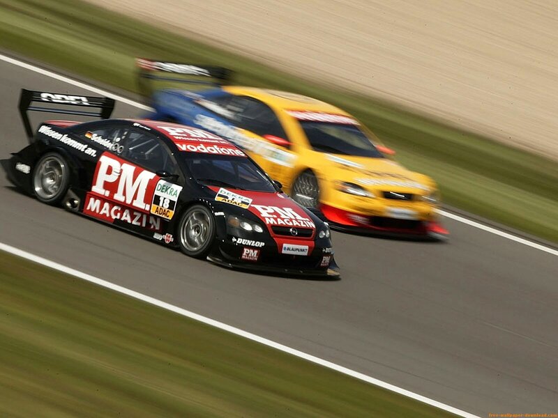 Racing Cars on Track — Black