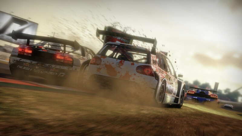 Racing Cars on Track — Brown