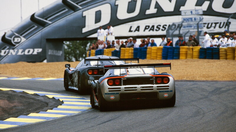 Racing Cars on Track — Gray, Dynamic, Afternoon, Photograph, Crowd