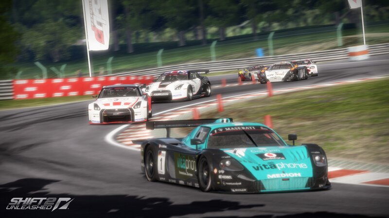 Racing Cars on Track — Teal