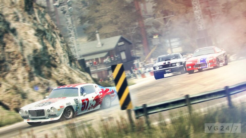 Racing Cars on Track — White, Action-packed