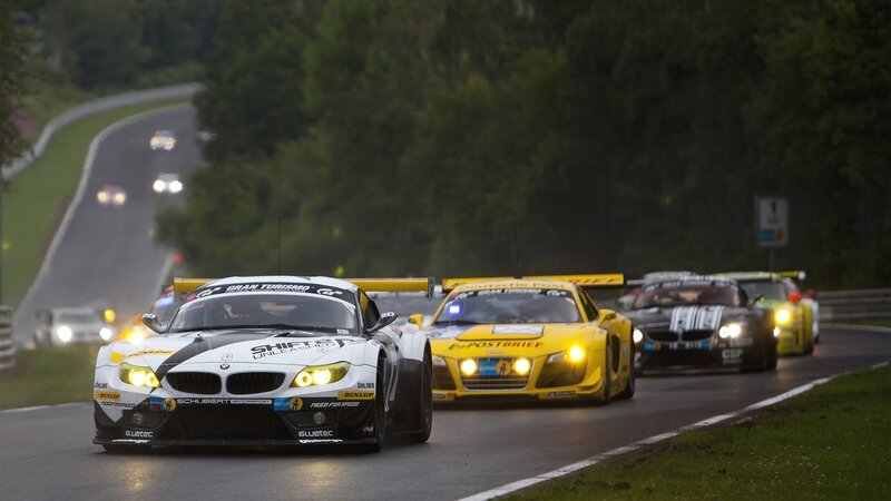 Racing Cars on Track — White, Competitive