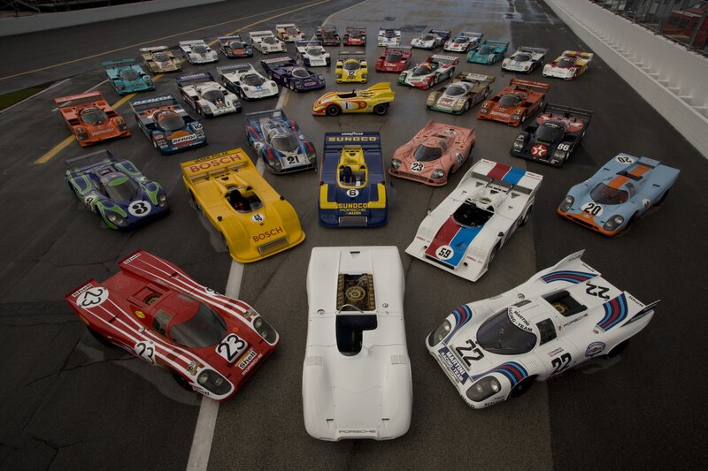 Racing Cars on Track — White, Dramatic