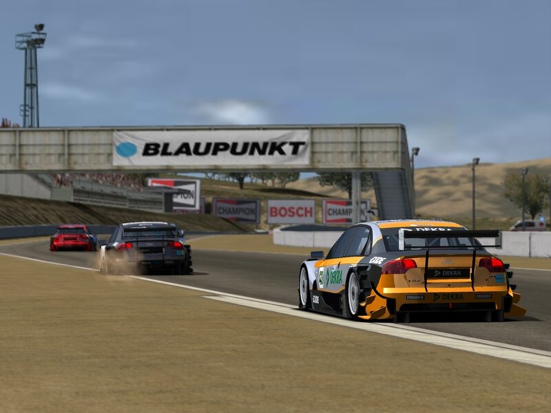 Racing Cars on Track — Yellow, Competitive