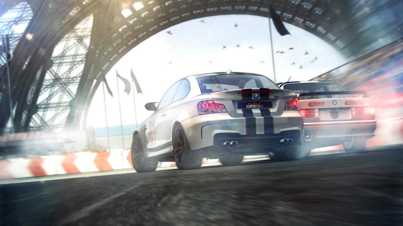 Racing Cars under Bridge