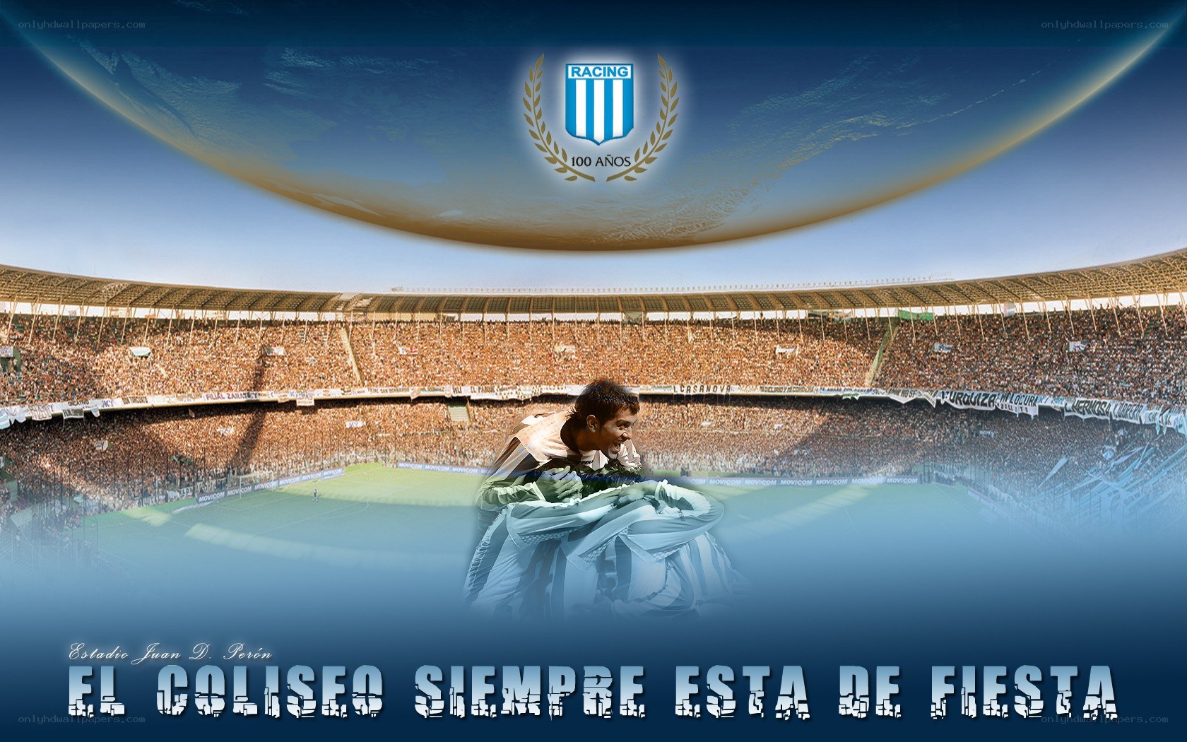 Racing Club stadium celebration