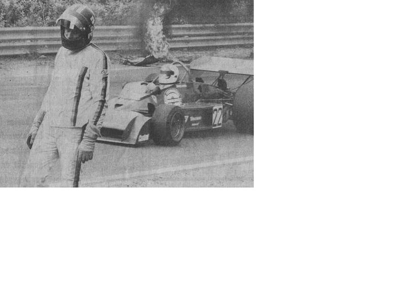 racing driver after crash