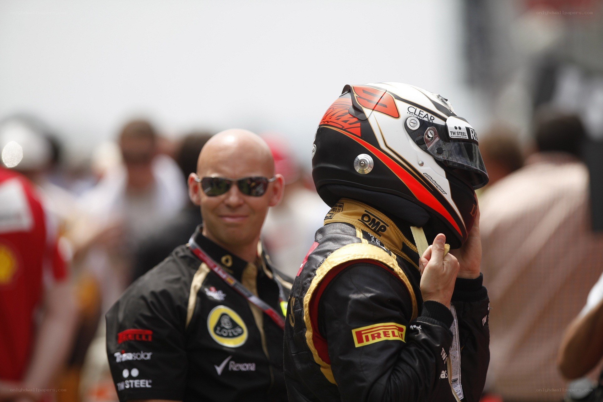 racing driver and team member