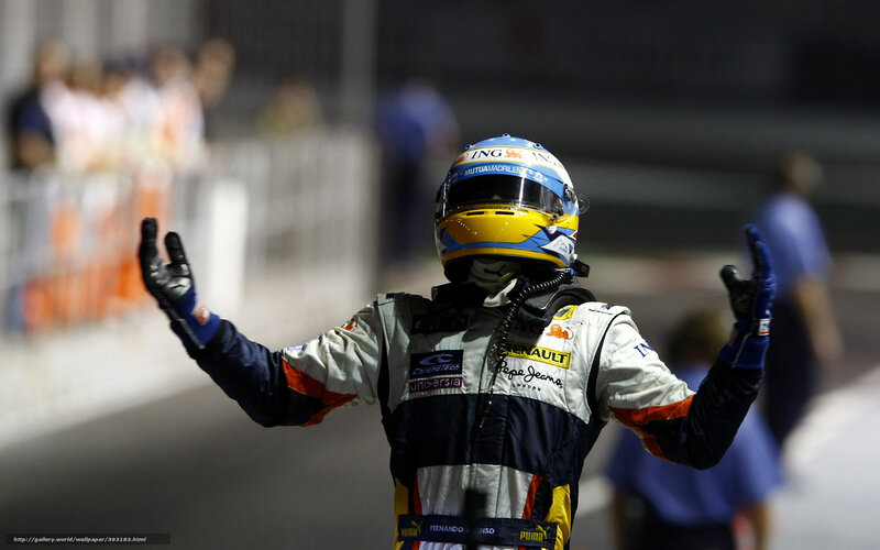 racing driver celebrates victory