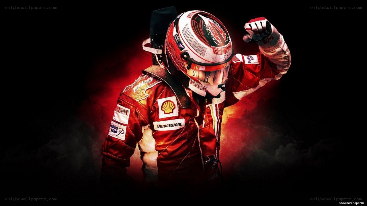 racing driver celebrating victory