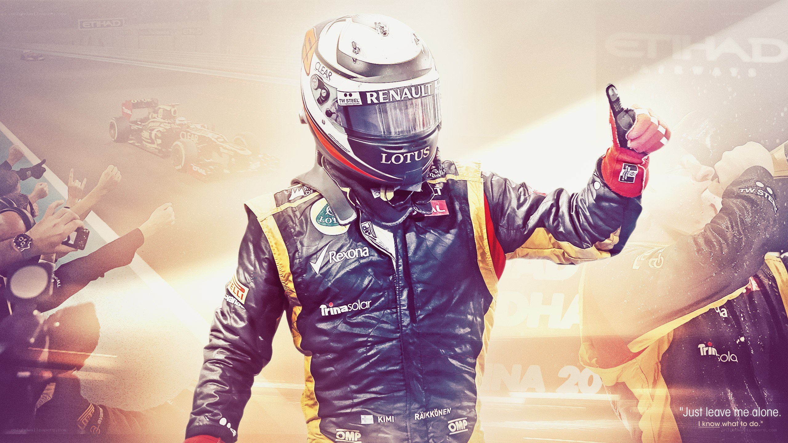 racing driver celebration