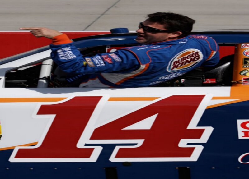 racing driver in car