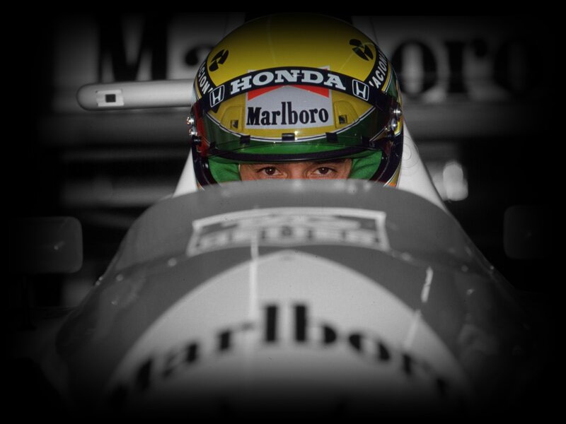Racing Driver in Cockpit — Yellow