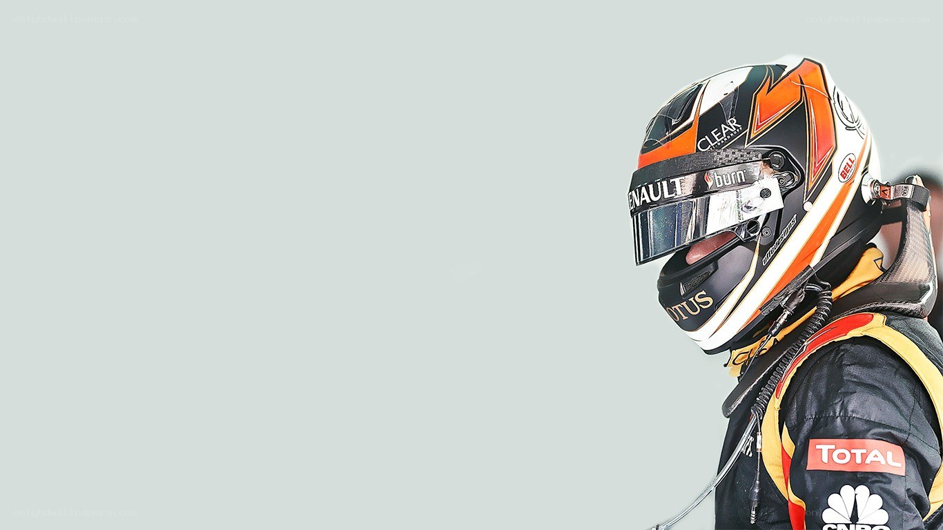 racing driver in helmet