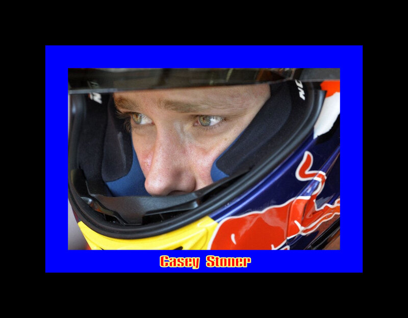Racing Driver in Helmet — Blue, Focused