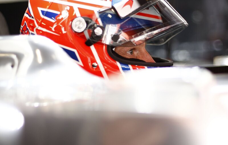 Racing Driver in Helmet — Red, Focused, Photograph, Car, White