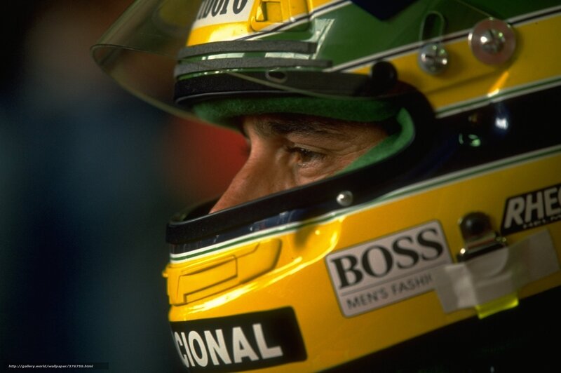 racing driver in helmet