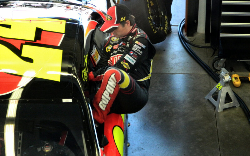 Racing Driver in Pit