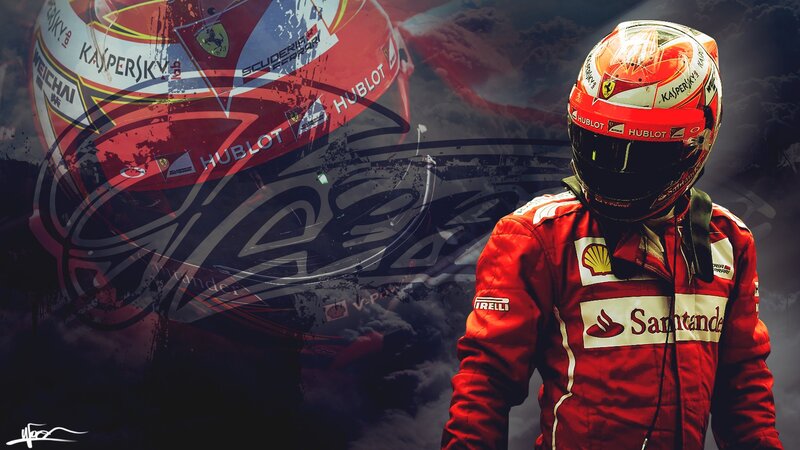 Racing Driver in Uniform — Red, Dramatic, Digital Art, Helmet