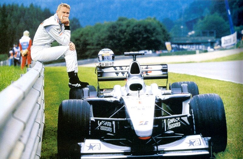 Racing Driver on Barrier