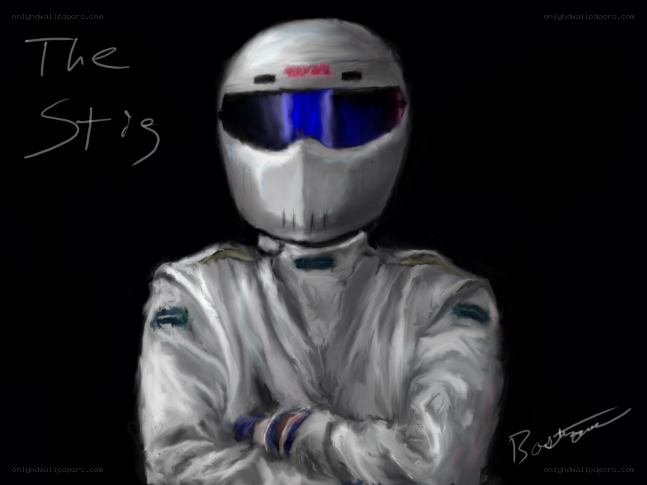 racing driver portrait