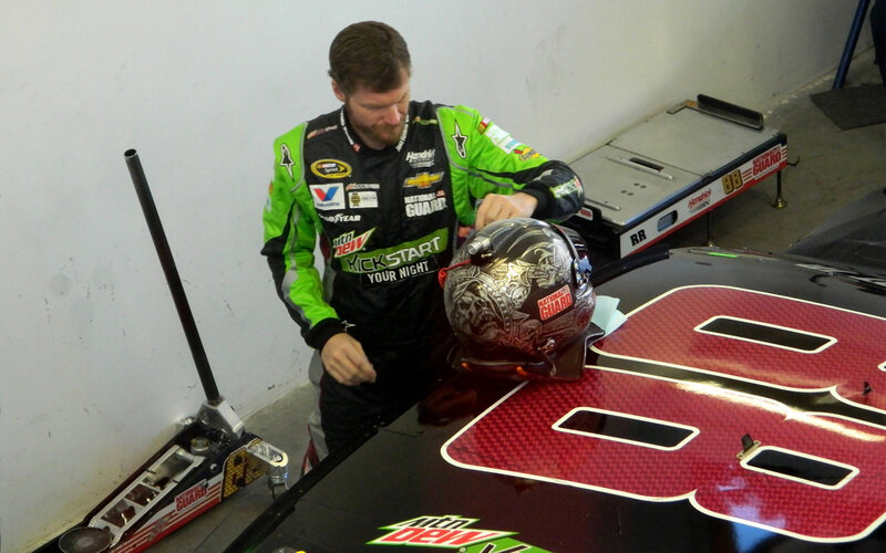 Racing Driver with Helmet