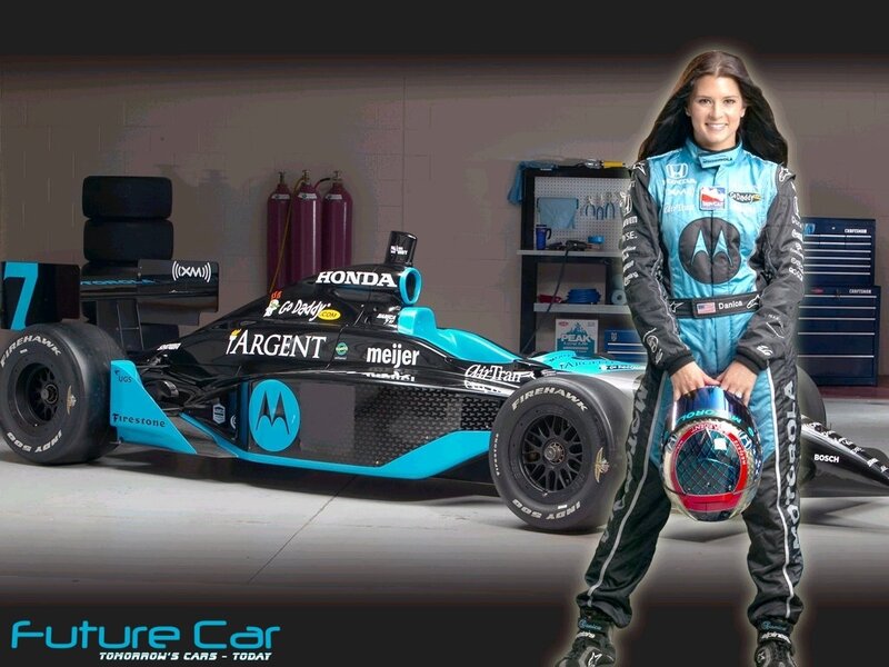 racing driver with race car