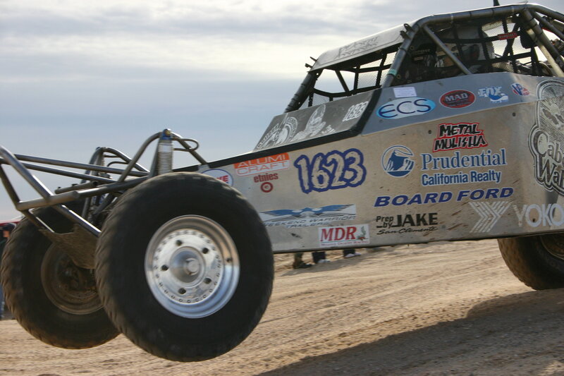 racing dune buggy in action
