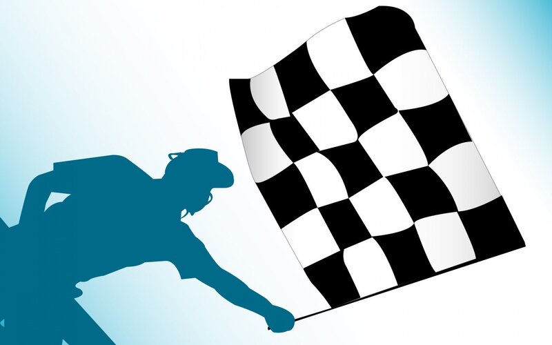 racing flag silhouette