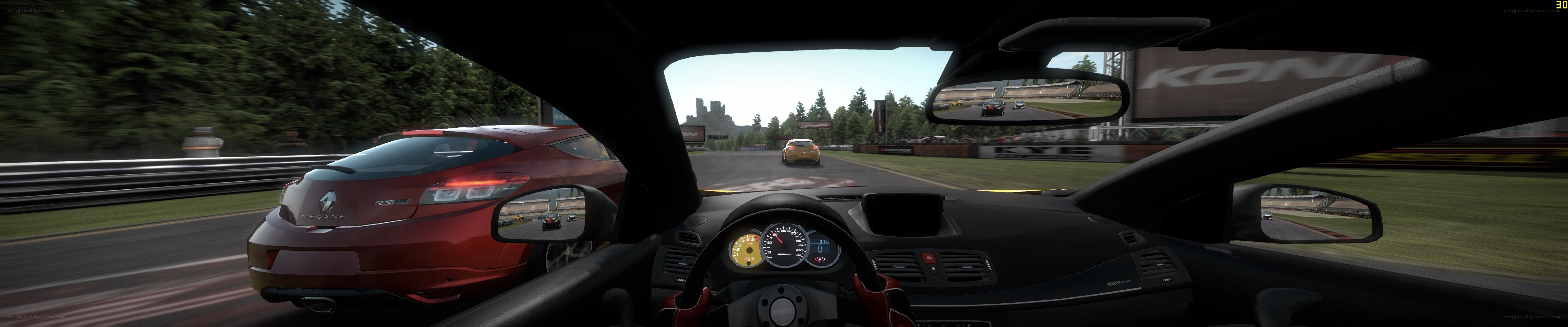 racing game cockpit view