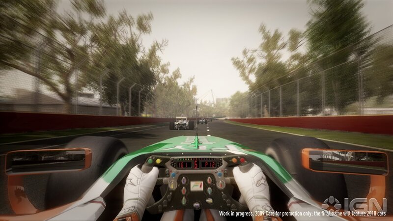 racing game cockpit view