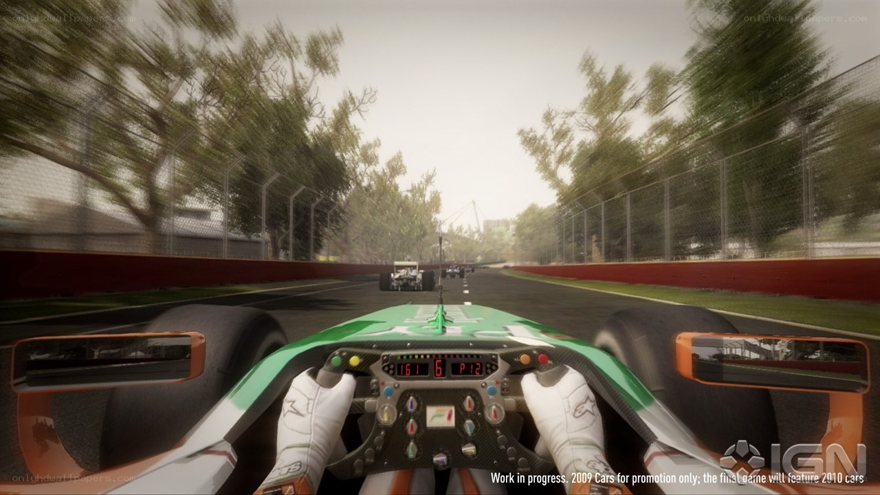 racing game cockpit view
