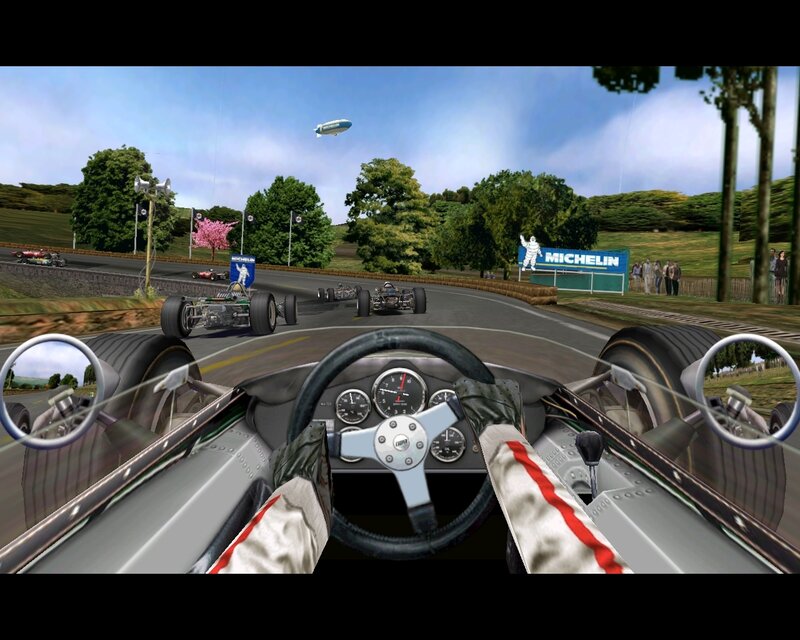 racing game cockpit view