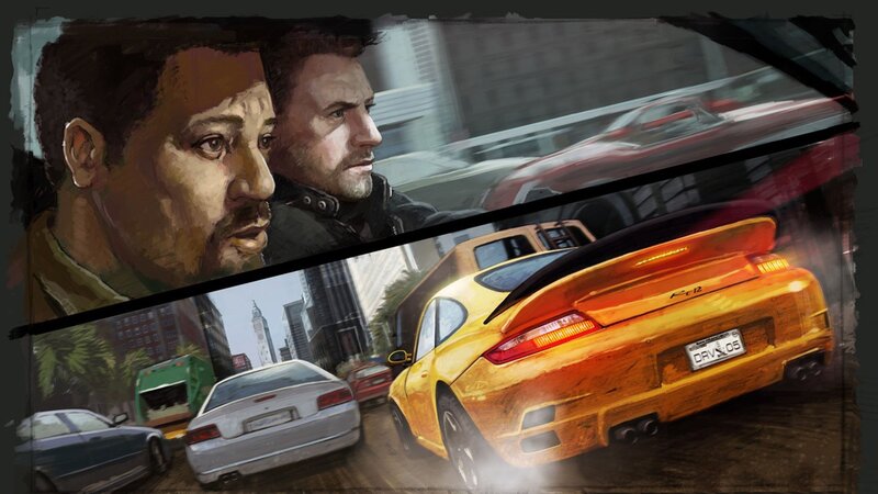 racing game concept art