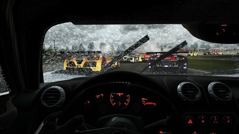 racing game in the rain