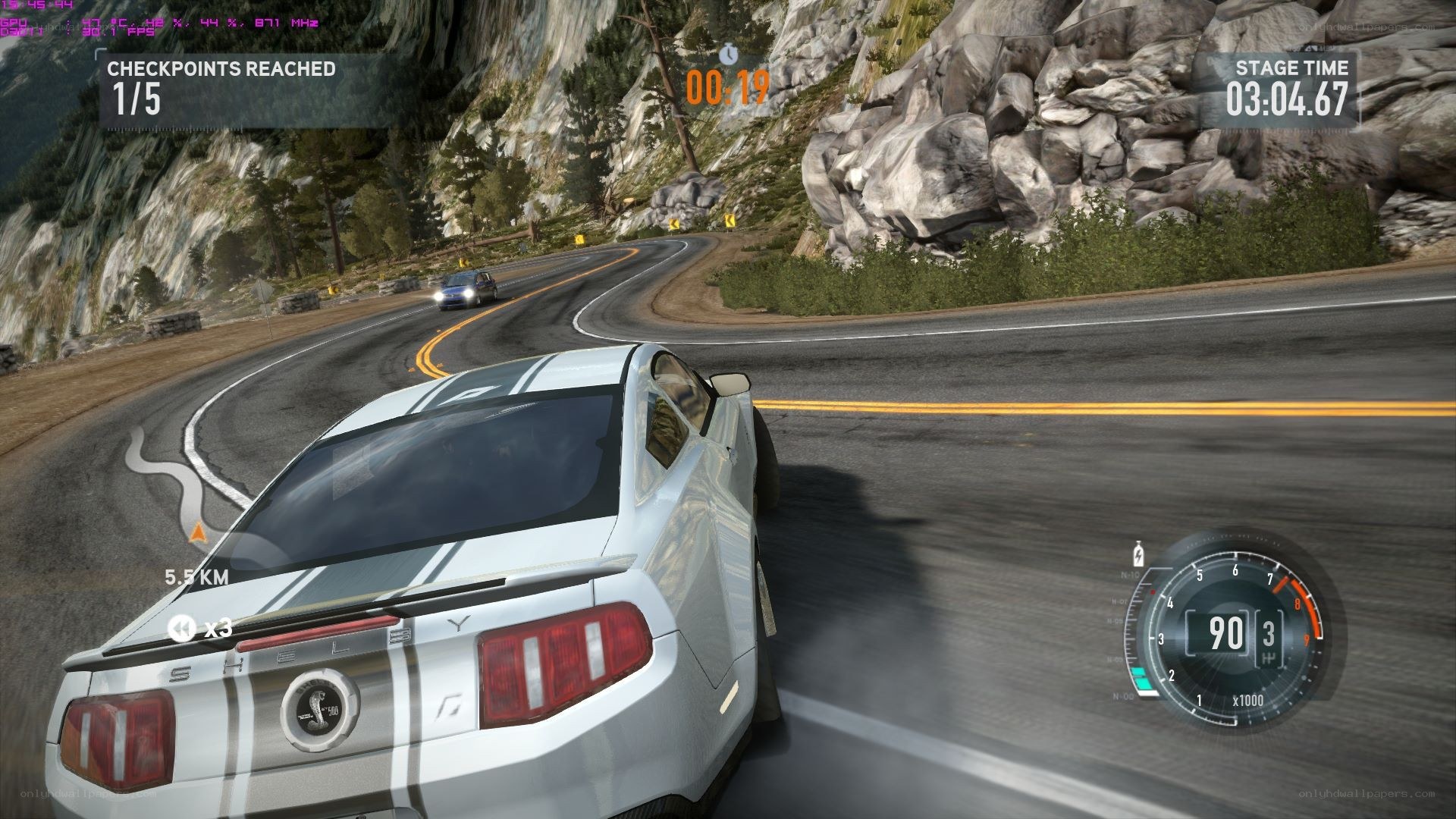 racing game screenshot