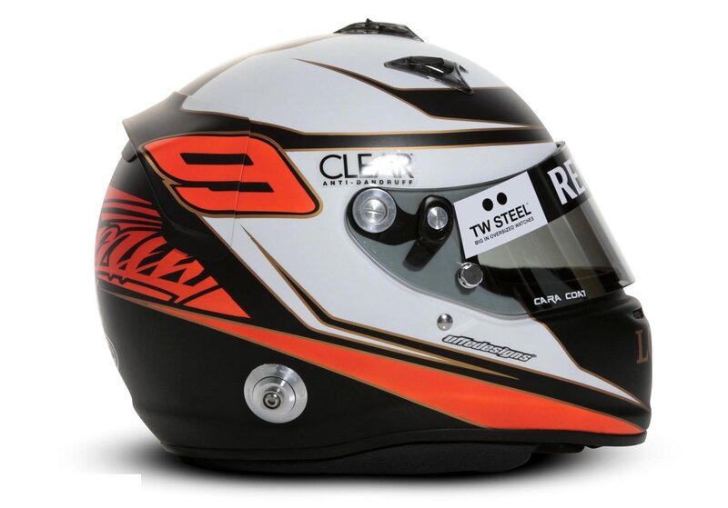 Racing Helmet — Black, Neutral, Photograph, Number 9