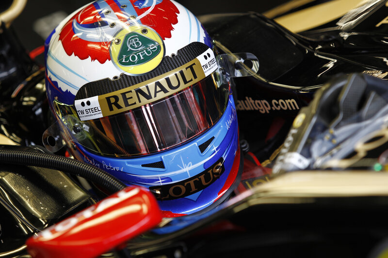 Racing Helmet in Cockpit
