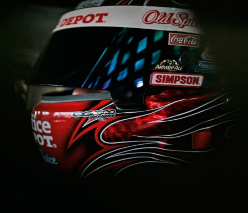 Racing Helmet — Red, Dark