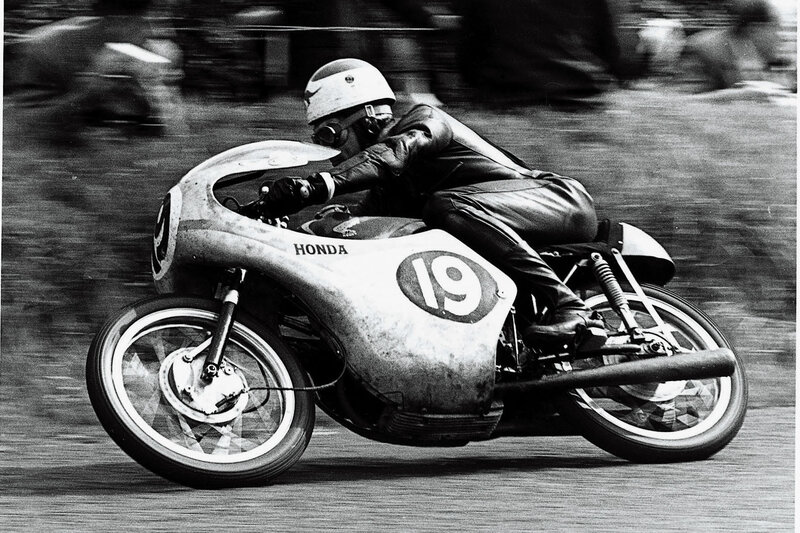 Racing Honda motorcycle