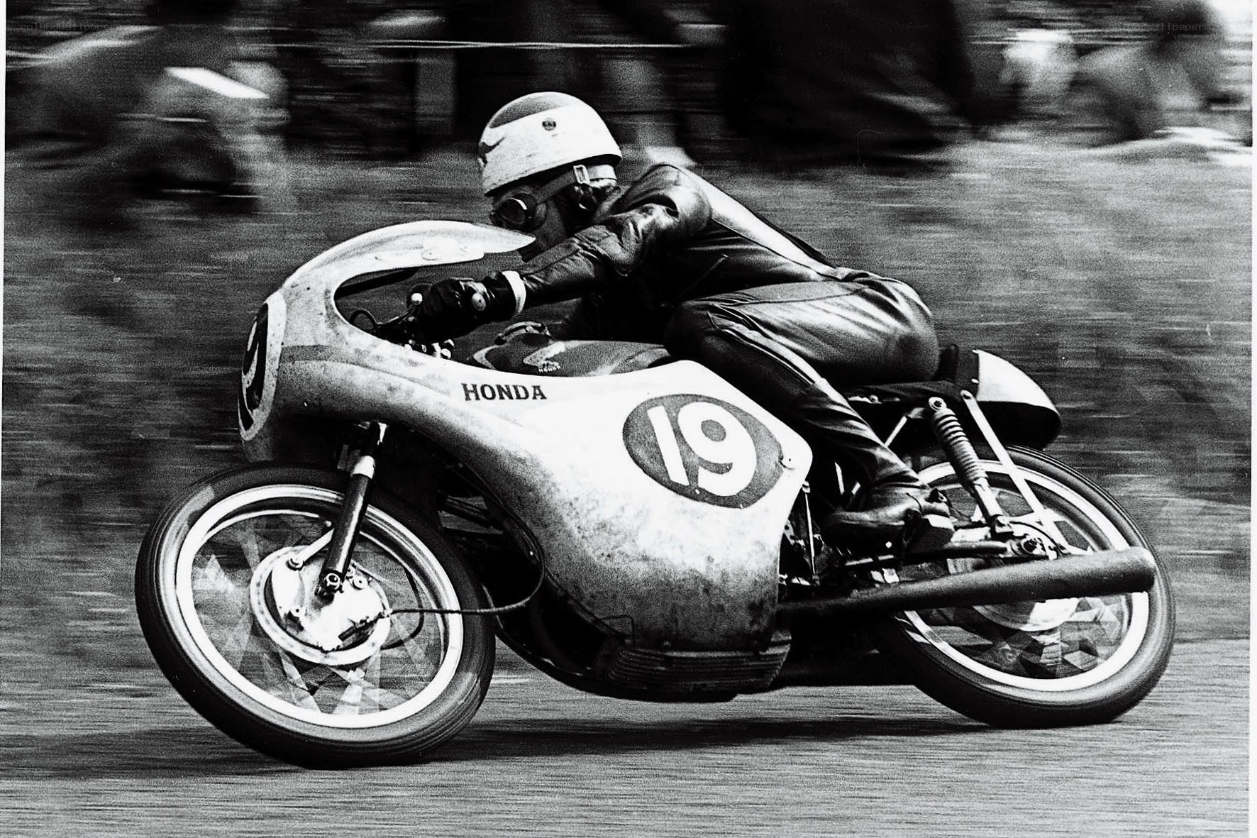 Racing Honda motorcycle