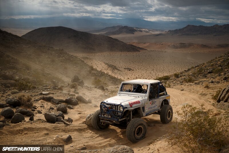 Racing Jeep in Desert